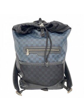 Louis Vuitton Damier Cobalt Match Point Backpack Black